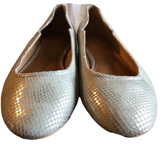 Corso Como Ballet Flat Leather Callie Silver Metallic Size 9 - Picture 16 of 16